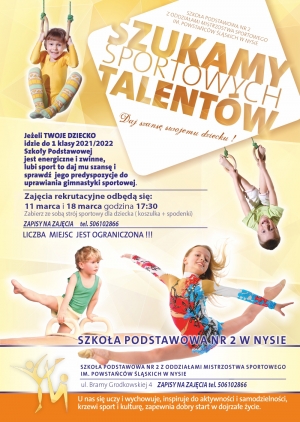 ZACZNIJ TRENOWAĆ GIMNASTYKĘ W KLUBIE I  SZKOLE MISTRZOSTWA SPORTOWEGO
